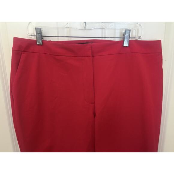 Talbots Women's 16W Red Hampshire Ankle Dress Pants, Pockets, Belt Loops - Picture 4 of 6